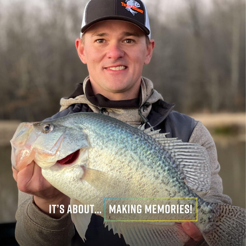 Trout Magnet 82 Piece Panfish Magnet Kit, with A Longer Shad Dart Hook, Includes 70 Split Tail Grub Bodies, 12 Black Size 8 Mustad Hooks, Catches All Types of Fish - Image 3